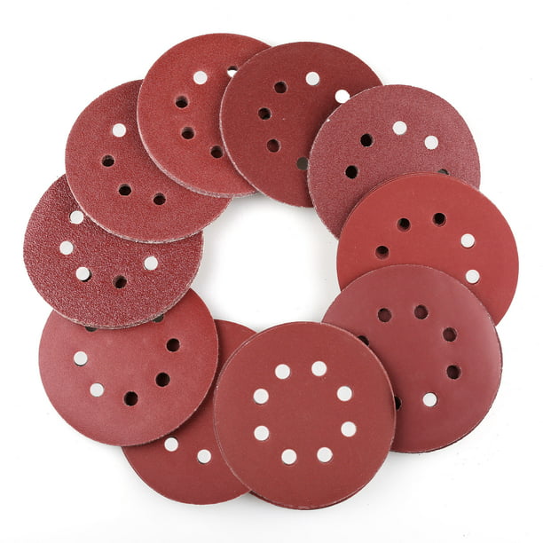 Silverline 273151 225 mm Hook and Loop Discs Punched 120 Grit Pack of 10